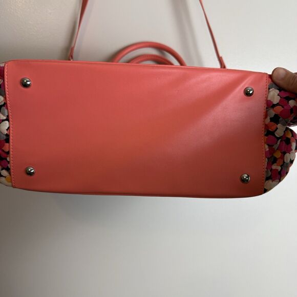 Vera Bradley Womens Large Duffel Purse Bag Trapeze Tote Pink Pixie Confetti EUC - Picture 3 of 10